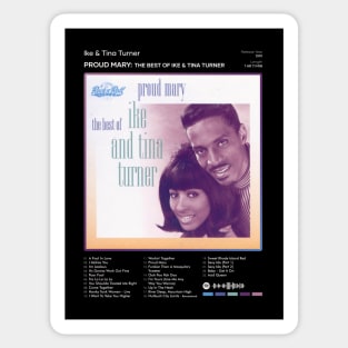 Ike & Tina Turner - Proud Mary: The Best Of Ike & Tina Turner Tracklist Album Sticker